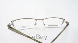 Titangestell half Rim Women's Glasses Men's Luxus Frames Rectangular Silver Size