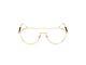 Tod's To 5277 030 Gold Plastic Aviator Unisex Eyeglasses Frame 56-17-145