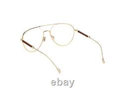 Tod's TO 5277 030 Gold Plastic Aviator Unisex Eyeglasses Frame 56-17-145