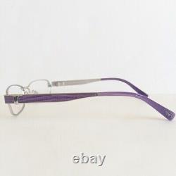 Tod's TO5022 018 Silver Purple Metal Optical Eyeglasses Frame 52-15-135 TO 5022
