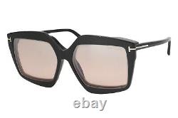Tom Ford 5689-B 001 Black Women's Plastic Eyeglasses 54-16-140 W Clip On & Case