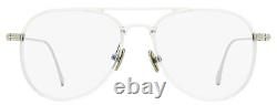 Tom Ford Blue Block Eyeglasses TF5666B 026 Crystal/Rhodium 52mm FT5666