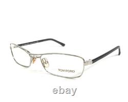 Tom Ford Eyeglasses Frames TF5024 751 Black Silver Rectangle Wire Rim 52-16-130