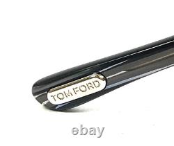 Tom Ford Eyeglasses Frames TF5024 751 Black Silver Rectangle Wire Rim 52-16-130