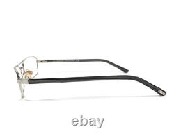 Tom Ford Eyeglasses Frames TF5024 751 Black Silver Rectangle Wire Rim 52-16-130