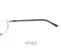 Tom Ford Eyeglasses Frames TF5024 751 Black Silver Rectangle Wire Rim 52-16-130