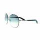 Tom Ford Ft0394 15p Full Rim Silver With Black Arms Round Women Sunglasses