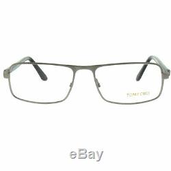 Tom Ford FT5201 013 Silver Full Rim Rectangular Men Optical Frames Eyeglasses