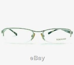 Tom Ford Ft5023 753 Silver/black Rectangular Half Rim Glasses Frames 51-17-135