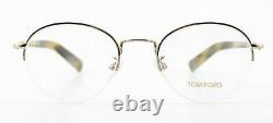 Tom Ford Glasses Tf 5334 034 50-21 150 Silver Metal half-Rim Frame Italy+Case