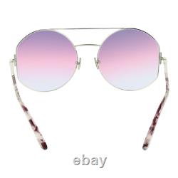 Tom Ford Sunglasses Wome Silver Round Metal Purple Gradient FT0782 16Y 60mm