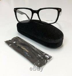 Tom Ford TF 5304 Shiny Black 001 Full Rim Silver'T' Logo Eyeglass / RX Frame