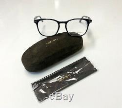 Tom Ford TF 5505-F Shiny Black 001 Full Rim Silver'T' Logo Eyeglass / RX Frame