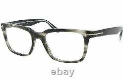 Tom Ford TF5304 093 Eyeglasses Men's Shiny Striped Grey Optical Frame 54mm