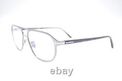 Tom Ford TF5751-B Silver 012 Plastic Eyeglasses Frame 55-16-145 Blue Blocking FT