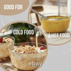 Trendables Plastic Bowls Disposable Bowls 24 Oz Set Of 50 Clear Modern Plasti