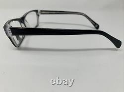 U. S. Army Eyeglasses Frames Silver Star Black 52-16-135 Full Rim Plastic MU60