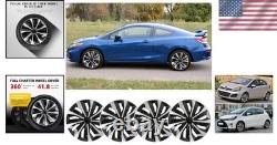 Universal 16.5-Inch Stylish Car Wheel Rim Covers Set of 4 Universal 16.5-Inch Stylish Car Wheel Rim Covers Set of 4