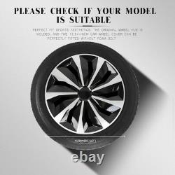 Universal 16.5-Inch Stylish Car Wheel Rim Covers Set of 4