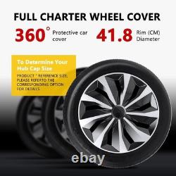 Universal 16.5-Inch Stylish Car Wheel Rim Covers Set of 4