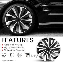 Universal 16.5-Inch Stylish Car Wheel Rim Covers Set of 4