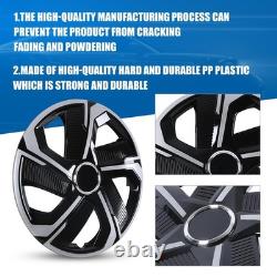 Universal 17 Inch Wheel Covers Hubcaps Snap on for Car Truck SUV Set of 4