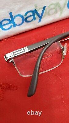 VERSACE 1157 1003 Silver Light Gunmetal 5318 140 Unisex Eyeglasses Frame Only