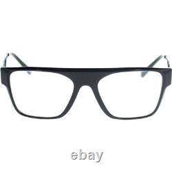 VERSACE VE Unisex 3326U 5380 Eyeglasses Optical Black Silver 53mm New Authentic