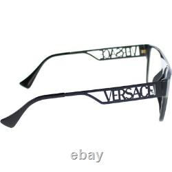 VERSACE VE Unisex 3326U 5380 Eyeglasses Optical Black Silver 53mm New Authentic