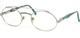 Vintage Davidoff 305 450 Silver /green /claret Yeglasses Glasses Frame 48-25-135
