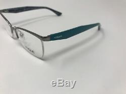 VOGUE VO3981 548 Women's Eyeglasses Frames 52-17-135 Half Rim Silver Teal EY51