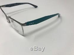 VOGUE VO3981 548 Women's Eyeglasses Frames 52-17-135 Half Rim Silver Teal EY51