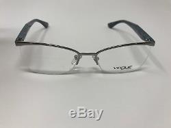VOGUE VO3981 548 Women's Eyeglasses Frames 52-17-135 Half Rim Silver Teal EY51