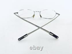 VTG DKNY Silver Metal Oval Glasses Made In Italy 6234 028 50 17 135