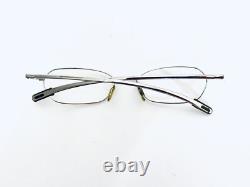VTG DKNY Silver Metal Oval Glasses Made In Italy 6234 028 50 17 135