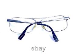 VTG Hugo Boss Silver Metal Aviator Glasses Made In Italy 0121/S 010 RA 60 14 135