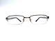 Vtg Prada Half Rim Silver Metal Brown Rectangle Glasses Italy Vpr64h 51 18 135