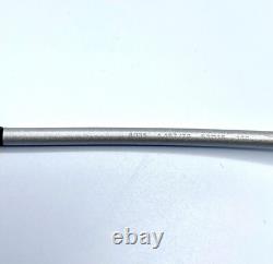 VTG Y2K CHANEL Sunglasses Matte Silver Rimless Wrap Blue Lens Italy 63 16 120