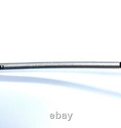 VTG Y2K CHANEL Sunglasses Matte Silver Rimless Wrap Blue Lens Italy 63 16 120