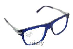 VUARNET CITYLYNX 1404 0003 Square Eyeglasses CLIP ON SUNGLASSES BLUE AR MIRROR