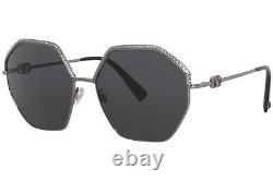 Valentino VA2044 303987 Sunglasses Women's Ruthenium/Smoke Lenses 59mm