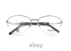 Vera Wang Evianna Silver Women New Designer Half Rim Eyeglasses Frames 54-17-135