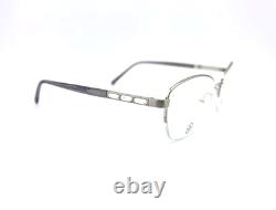 Vera Wang Evianna Silver Women New Designer Half Rim Eyeglasses Frames 54-17-135