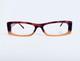 Versace Clear Red Orange Tortoise Rectangular Glasses Crystals Italy 51 15 130