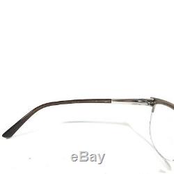 Versace Eyeglasses Glasses Frames Brown Silver Half Rim Medusa MOD. 1235 1375 140