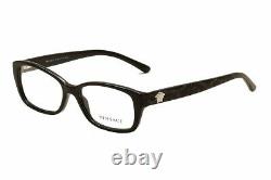 Versace Eyeglasses VE3207 VE/3207 5131 Black/Silver Full Rim Optical Frame 52mm