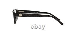 Versace Eyeglasses VE3207 VE/3207 5131 Black/Silver Full Rim Optical Frame 52mm