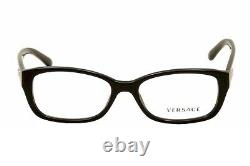 Versace Eyeglasses VE3207 VE/3207 5131 Black/Silver Full Rim Optical Frame 52mm