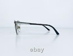 Versace Gold Chrome Half Rim Club Master Glasses Silver Temple Medusa 53 17 140