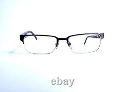 Versace Matte Silver Metal Rectangular Glasses Italy MOD 1184 1319 53 18 140